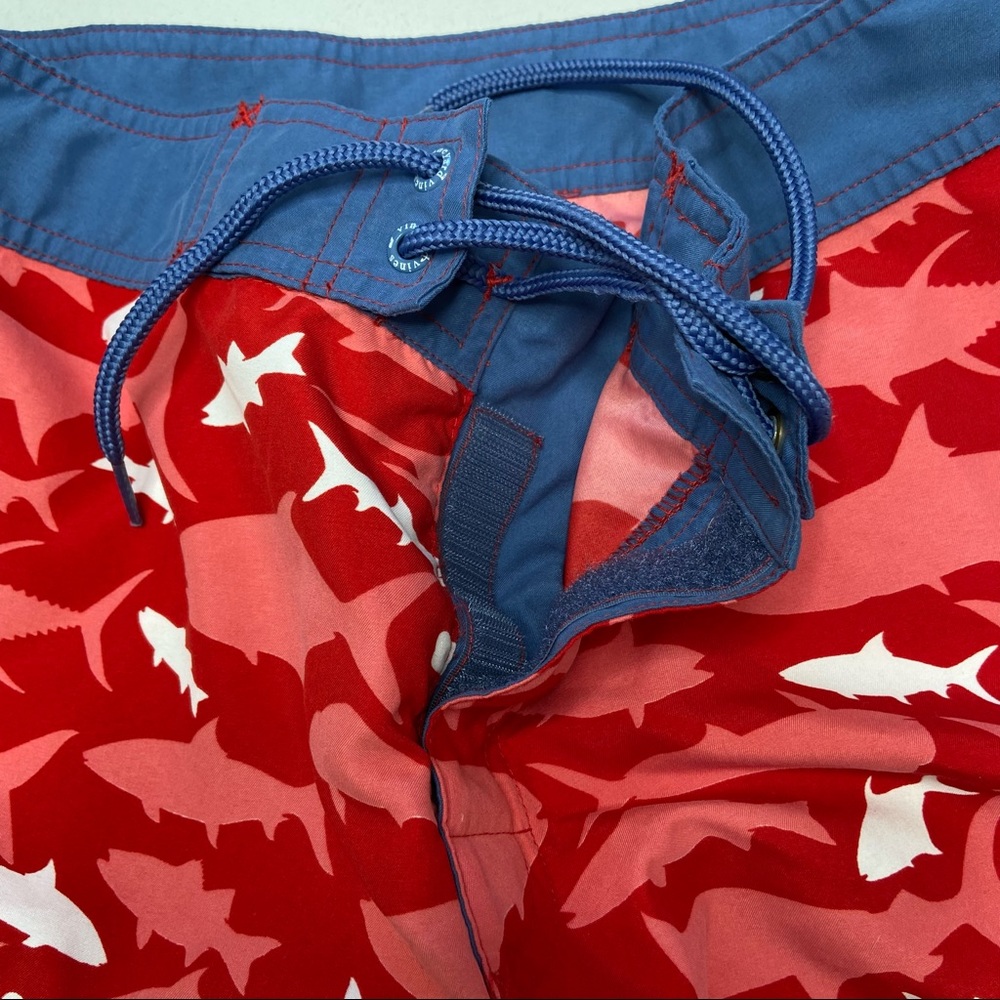 VINEYARD VINES Red Shark Board Shorts - Picture 13 of 14